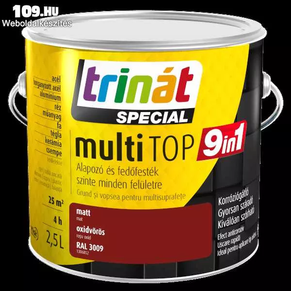 Trinát MultiTop 9in1 alapozó és fedőfesték 2,5 l