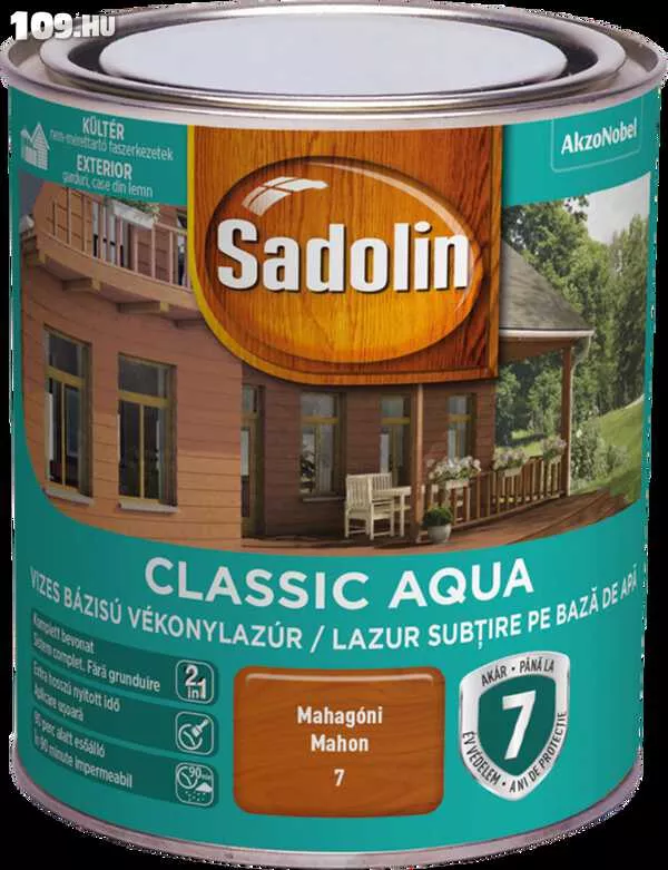 Sadolin Classic Aqua vékonylazúr 0,75 l