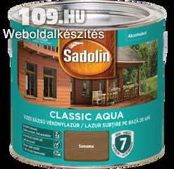 Sadolin Classic Aqua vékonylazúr 2,5 l