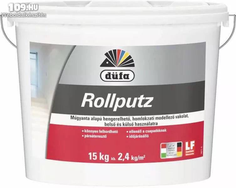 Düfa-Rollputz – Kül- és beltéri műgyantás modellező vakolat 15 kg