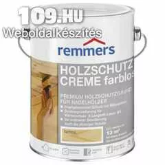 Remmers Holzschutz-Creme farblos színtelen favédő alapozó 0,75 l