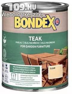 Bondex Teak olaj színtelen 0,75 l